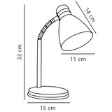 Nordlux Stona lampa CYCLONE 1xE14/15W/230V bela | Eponuda.com