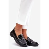 VINCEZA Elegant Patent Leather Women's Moccasins Made Of Natural Leather | shoptok.hr