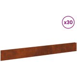  Ograda oko Travnjaka 30 kom. 100 x 12 cm Čelik Rđa | shoptok.hr