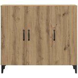  Komoda boja hrasta artisana 90 x 34 x 80 cm konstruirano drvo Smeđa | shoptok.hr