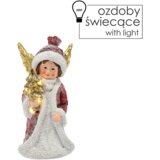 Molarem Home Božićni ukras anđeo s LED svjetlom - 20 cm | shoptok.hr