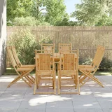  Sklopive vrtne stolice 8 kom 46 x 66 x 99 cm od bambusa