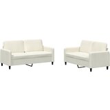  2-dijelni set sofa krem baršunasti Krema | Shoptok.si