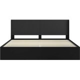 Krevetna konstrukcija s pohranom i uzglavljem Crna 200 x 200 cm | shoptok.hr