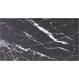 Stolna ploča crna 120 x 65 cm 8 mm staklena s mramornim uzorkom | shoptok.hr