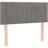  LED uzglavlje svjetlosivo 100x5x78/88 cm baršunasto | shoptok.hr