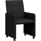  Blagovačke stolice s kotačima 2 pcs Crna 58 x 65 x 94 cm | Eponuda.com