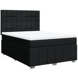 Maison Chic Box spring postelja - Vzmetna postelja z vzmetnico črna 160x200 cm blago SL24130, (21879495) | Shoptok.si