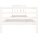  Posteljni okvir bel trden les 90x200 cm, (20643941) | Shoptok.si