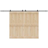 vidaXL Pribor za klizna vrata 183 cm čelični crni | shoptok.hr