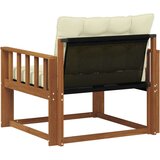  Set vanjskih sofa Čvrsto drvo akacije i Textilene Prirodna | shoptok.hr