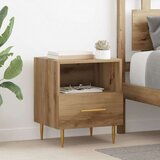  Noćni ormarić 2 pcs Smeđa 40 x 35 x 47.5 cm Konstruirano drvo Cijene