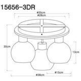 Globo 15656-3DR - Plafonski luster MOITAS 3xE27/40W/230V | Eponuda.com