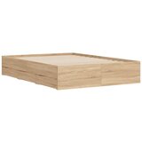  Okvir za krevet s ladicama boja hrasta 120x190 cm drveni | shoptok.hr
