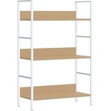 Police za knjige s 3 razine boja hrasta 60x27,6x90,5 cm drvene | Shoptok.si