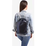 SHELOVET Fabric backpack bag navy blue