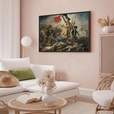  Slika - Eugène Delacroix – Liberty Leading the People 60x40 U crnom drvenom okviru | shoptok.hr