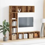  Ormari za knjige 3 kom. Staro drvo obrađeno drvom | shoptok.hr
