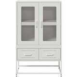 vidaXL Visoka komoda bijela 68x39x111,5 cm od čelika | shoptok.hr