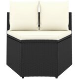  8-dijelni set vrtnih sofa od poliratana s jastucima crni | shoptok.hr