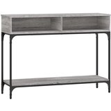 Maison Chic Konzolna mizica - miza ob steni siva sonoma 100x30,5x75 cm inženirski les, (21785818) Cene
