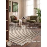 Hanse Home Bijeli/svjetlo smeđi obostrani/ručno rađen vunen tepih 160x230 cm Vika – | shoptok.hr