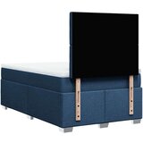 vidaXL Box spring postelja z vzmetnico moder 120x200 cm blago | Shoptok.si