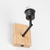  Brilagi - Zidna lampa NUBILA WOOD 1xE27/25W/230V hrast/crna | Eponuda.com