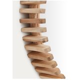 Kave Home Stensko ogledalo z lesenim okvirjem ø 60 cm Polke – | Shoptok.si