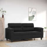 vidaXL Dvosed črna 140 cm umetno usnje | Shoptok.si