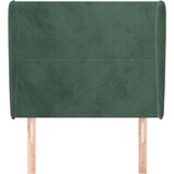  Vzglavje z ušesi temno zeleno 83x23x118/128 cm žamet, (20932935) | Shoptok.si
