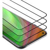 Cadorabo Huawei NOVA 7 5G - Zaščitna folija v transparentno s čarno - 3-pack Kaljeno steklo za zaščito zaslona s trdoto 9H in 3D dotikom, (20548296) | Shoptok.si