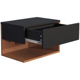 MID.YOU Nočna Omarica Usal Xl 45, Hrast, Črna | Shoptok.si