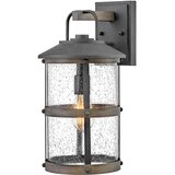 Quintiesse Hinkley Lakehouse Zunanja stenska svetilka iz staranega cinka z naplavljenim lesom, siva, IP44, (22100235) | Shoptok.si