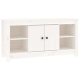 TV ormarić bijeli 103 x 36 5 x 52 cm od masivne borovine | shoptok.hr
