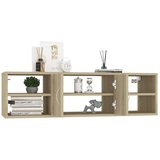  Stenska polica sonoma hrast 102x30x29 cm iverna plošča, (20622313) | Shoptok.si