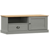 Maison Chic TV omarica - TV enota - Televizijska omarica VIGO siva 106x40x40 cm trdna borovina, (21700132) Cene