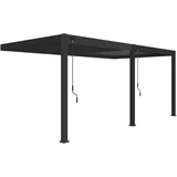 Bioklimatska pergola INTRO PLUS 6×3 m, aluminij – za pričvršćivanje na zid