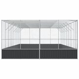  Kavez za ptice s produžetkom srebrni 832x414x212 cm čelični | shoptok.hr