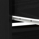 vidaXL Ormar s ladicom crni hrast 55,5x34x119,5 cm konstruirano drvo | shoptok.hr