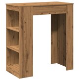  Barski stol s držačima boja hrasta 95x47x103,5 cm drveni | shoptok.hr