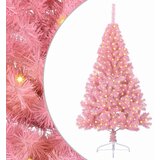  Umjetno predsvijetljeno božićno drvce Ružičasta 180 cm PVC | shoptok.hr