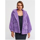 Dilvin 6821 Women's Plush Coat Lilac Cene