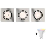Philips KOMPLET 3x LED RGBW prigušiva ugradna svetiljka DONEGAL 3xGU10/4,8W/230V+DO Cene