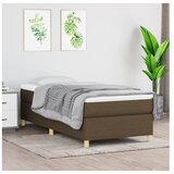 vidaXL Box spring postelja z vzmetnico temno rjav 90x190 cm | Shoptok.si