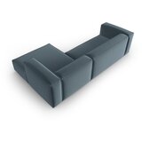 Cosmopolitan Design Plava baršunasti kutna garnitura Mackay – | shoptok.hr