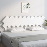  Uzglavlje za krevet Bijela 196x3x80,5 cm od masivne borovine | shoptok.hr