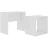  Set stolića za kavu bijeli 48 x 30 x 45 cm konstruirano drvo | shoptok.hr