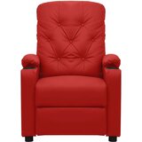  Električni naslonjač od umjetne kože crvena boja vina - boja crnog vina 1 | shoptok.hr