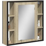 vidaXL Kopalniška omarica z ogledalom sonoma hrast 60x16x60 cm Cene
